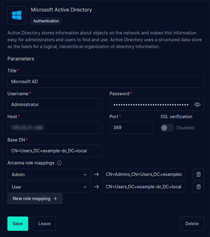 microsoft-ad-params